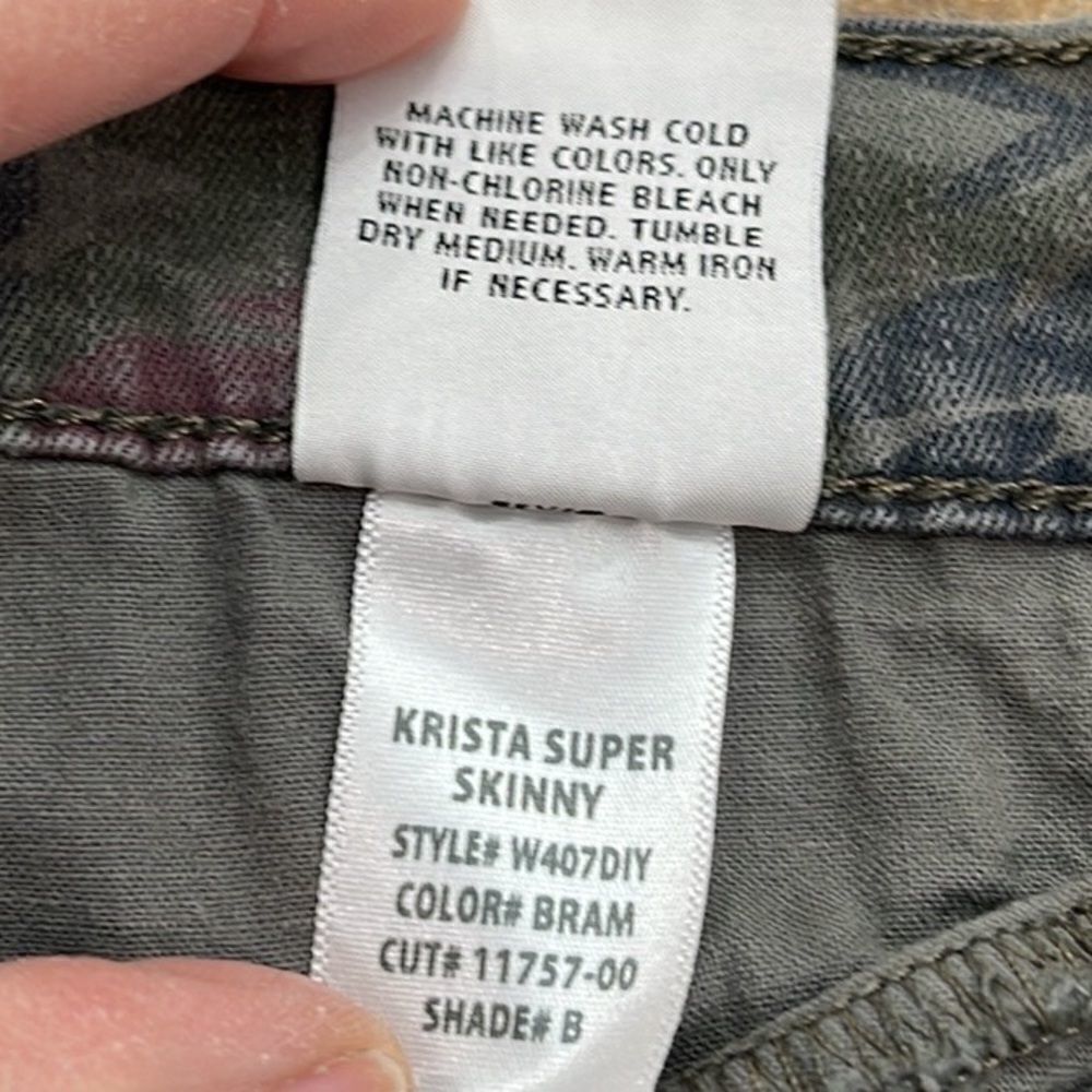 Hudson Krista Super Skinny Bramble Leaf Print Jeans - Picture 7 of 7